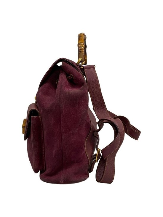 Gucci Backpack Bamboo Purple Leather main image 4